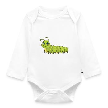Chenille - Body Bébé bio manches longues - blanc - Devant