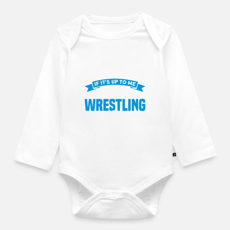 Ringen Trainer Ringer Ringen Geschenk - Baby Bio-Langarm-Body - Weiß