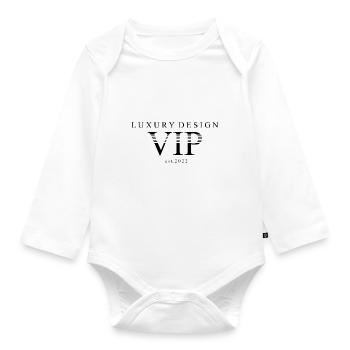 *** VIP *** - Baby Bio-Langarm-Body - Weiß - Vorne