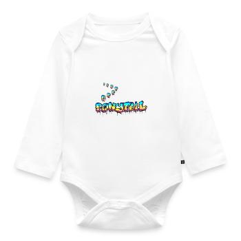 PONYTAIL - Baby Bio-Langarm-Body - Weiß - Vorne