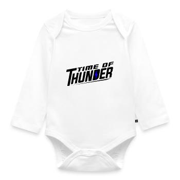 FLASH VARIATIONS - Organic Longsleeve Baby Bodysuit - white - Front