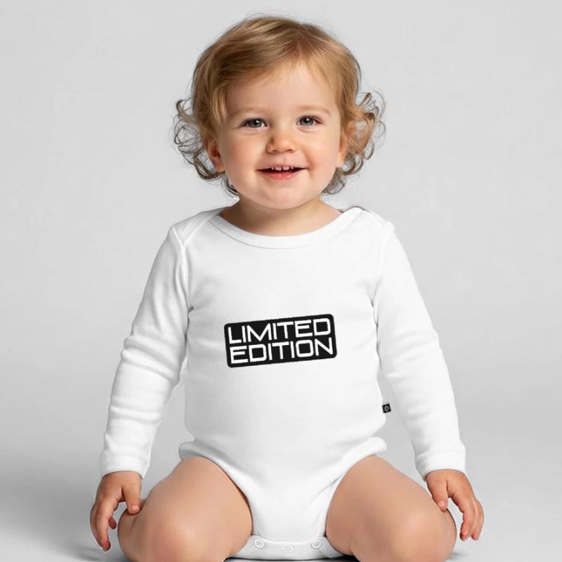 Quantité d’édition limitée - Pièce unique - Quantité limitée Body Bébé bio manches longues