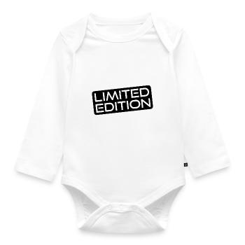 Quantité d’édition limitée - Pièce unique - Quantité limitée - Body Bébé bio manches longues - blanc - Devant