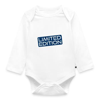 Quantité d’édition limitée - Pièce unique - Quantité limitée - Body Bébé bio manches longues - blanc - Devant