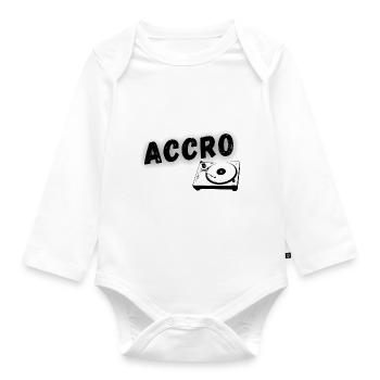 Addicted - Organic Longsleeve Baby Bodysuit - white - Front