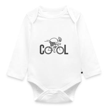 cool bike radfahrer bike bikes bikes cool - Baby Bio-Langarm-Body - Weiß - Vorne