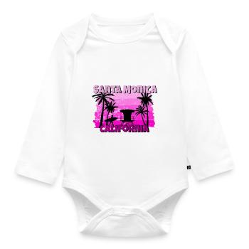 Santa Monica - Baby Bio-Langarm-Body - Weiß - Vorne