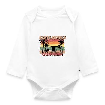 Santa Monica - Baby Bio-Langarm-Body - Weiß - Vorne