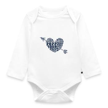 Hochzeit Tour 2022 Junggesellen T-Shirt Geschenk - Baby Bio-Langarm-Body - Weiß - Vorne
