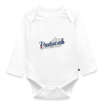 Paducah - Kentucky - USA United States of America - Organic Longsleeve Baby Bodysuit - white - Front