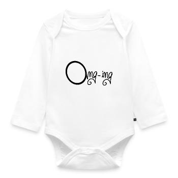 Omg - Organic Longsleeve Baby Bodysuit - white - Front