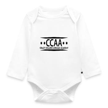 **CCAA** Logo 2022 - 2 - Baby Bio-Langarm-Body - Weiß - Vorne