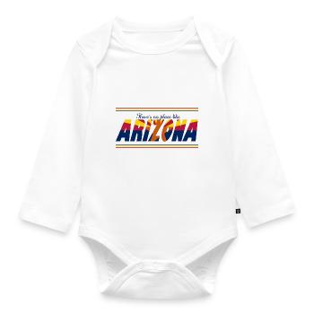 Es gibt keinen Ort wie Arizona - Baby Bio-Langarm-Body - Weiß - Vorne