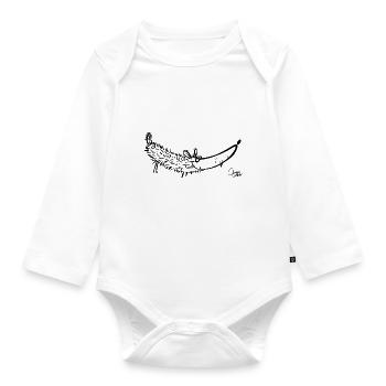 Lustige Töle 4 (Bocki) - Baby Bio-Langarm-Body - Weiß - Vorne