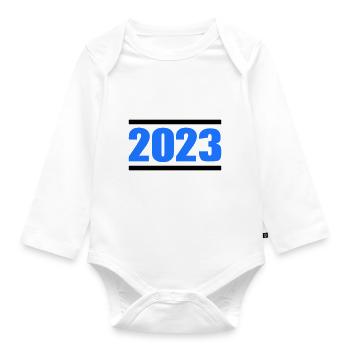2023 - Organic Longsleeve Baby Bodysuit - white - Front