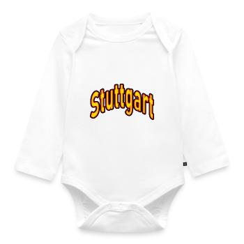 Stuttgart - Organic Longsleeve Baby Bodysuit - white - Front