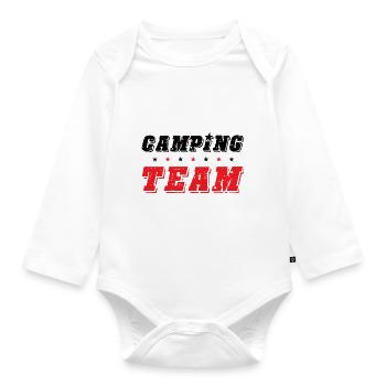 Équipe de camping - Body Bébé bio manches longues - blanc - Devant