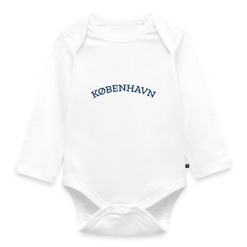 Copenhagen - Denmark - Dänemark - Kobenhavn - Organic Longsleeve Baby Bodysuit - white - Front