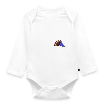 Weekends Coffee Game Days - Organic Longsleeve Baby Bodysuit - white - Front