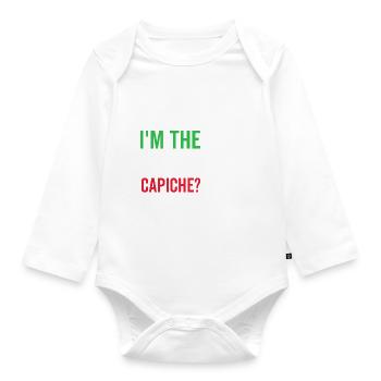 I'm The Boss Capiche - Organic Longsleeve Baby Bodysuit - white - Front
