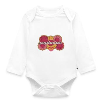 Soulmate - Organic Longsleeve Baby Bodysuit - white - Front