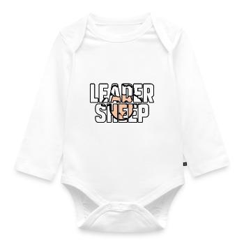 Leadersheep - Organic Longsleeve Baby Bodysuit - white - Front