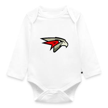 Hawk - Organic Longsleeve Baby Bodysuit - white - Front