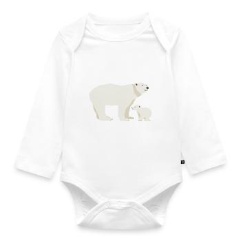Wildtiere - Baby Bio-Langarm-Body - Weiß - Vorne