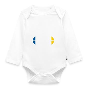 Rugby Je peux pas j ai Clermont supporter - Body Bébé bio manches longues - blanc - Devant