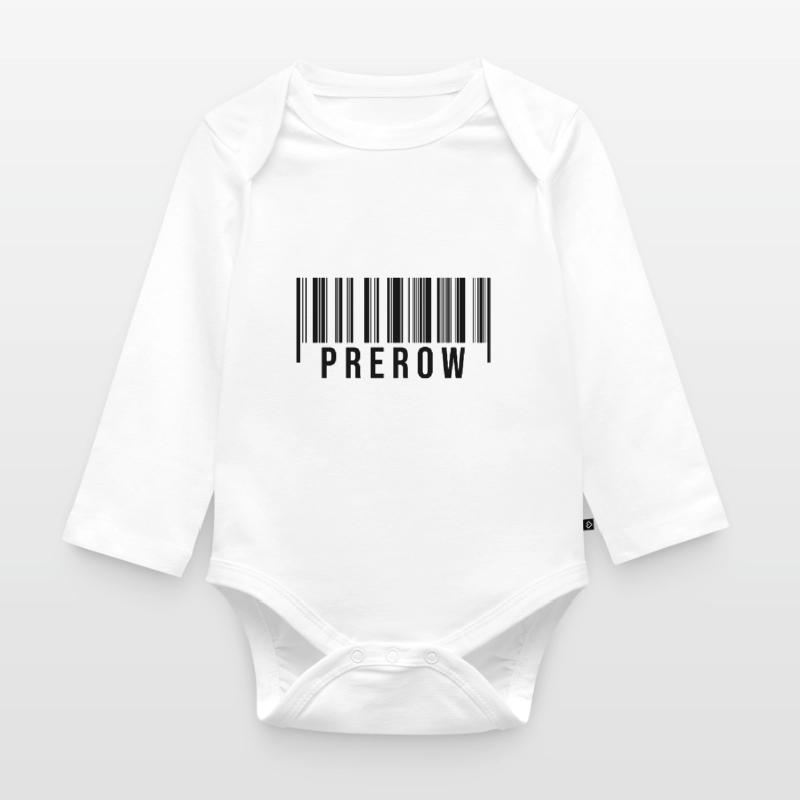 Prerow Strichcode Baby Bio-Langarm-Body