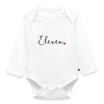11th Birthday 11 Years Old Hello Eleven Est 2012 - Baby Bio-Langarm-Body - Weiß - Vorne