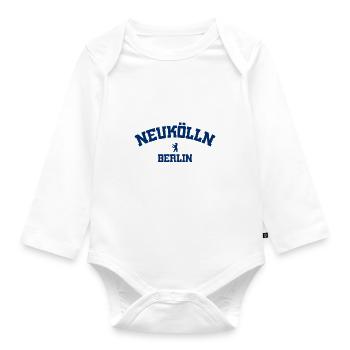 Neukölln - Berlin - Deutschland - Germany - Baby Bio-Langarm-Body - Weiß - Vorne