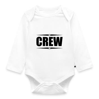 crew - Baby Bio-Langarm-Body - Weiß - Vorne