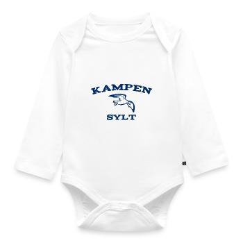 Sylt - North Sea - Germany - Kampen - Island - Organic Longsleeve Baby Bodysuit - white - Front