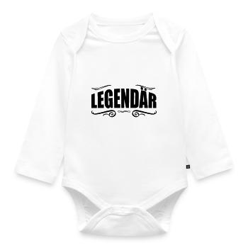 legendary - Organic Longsleeve Baby Bodysuit - white - Front