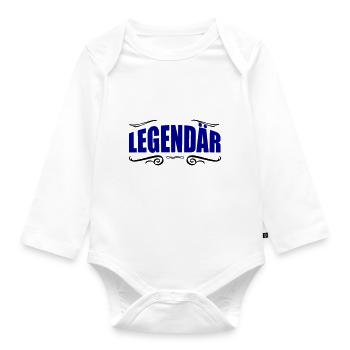 legendary - Organic Longsleeve Baby Bodysuit - white - Front