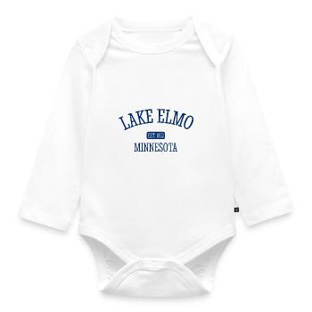 Lake Elmo - Minnestoa - United States of America - Organic Longsleeve Baby Bodysuit - white - Front