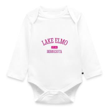 Lake Elmo - Minnestoa - United States of America - Organic Longsleeve Baby Bodysuit - white - Front