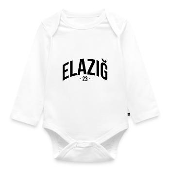 Elazig 23 Turkey Turkiye Gift Holiday TR Türk - Organic Longsleeve Baby Bodysuit - white - Front