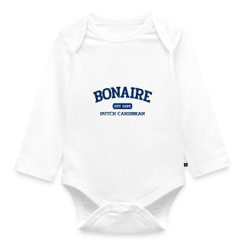 Bonaire - Kralendijk - Karibik - Dutch Caribbean - Organic Longsleeve Baby Bodysuit - white - Front