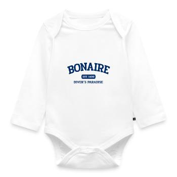 Bonaire - Kralendijk - Karibik - Dutch Caribbean - Organic Longsleeve Baby Bodysuit - white - Front