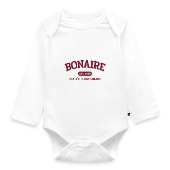 Bonaire - Kralendijk - Karibik - Dutch Caribbean - Organic Longsleeve Baby Bodysuit - white - Front