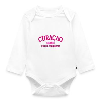 Curaçao - Est 1499 - Caraïbes néerlandaises - Karibik - Body Bébé bio manches longues - blanc - Devant
