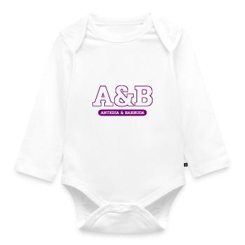 Antigua and Barbuda - St John's - West Indies - Organic Longsleeve Baby Bodysuit - white - Front