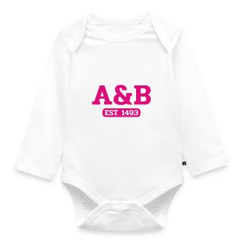 Antigua and Barbuda - St John's - West Indies - Organic Longsleeve Baby Bodysuit - white - Front