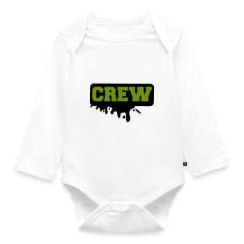 crew - Baby Bio-Langarm-Body - Weiß - Vorne