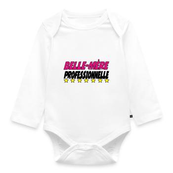 PROFESSIONAL mother-in-law - Organic Longsleeve Baby Bodysuit - white - Front