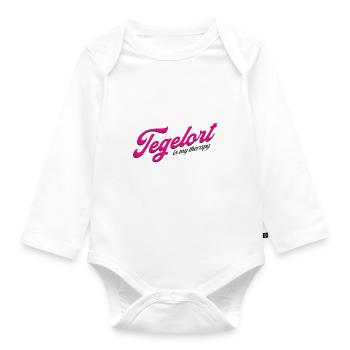 Tegelort is my therapy - 13505 Berlin - Germany - Baby Bio-Langarm-Body - Weiß - Vorne