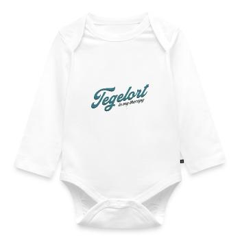 Tegelort is my therapy - 13505 Berlin - Germany - Baby Bio-Langarm-Body - Weiß - Vorne
