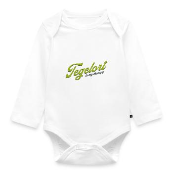 Tegelort is my therapy - 13505 Berlin - Germany - Baby Bio-Langarm-Body - Weiß - Vorne